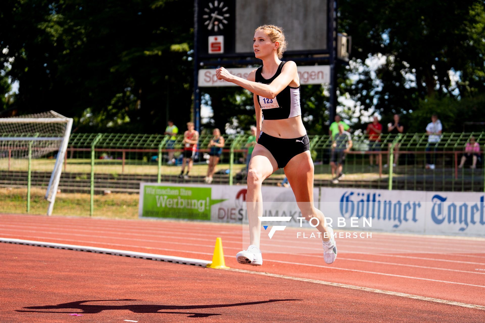 Imke Onnen (Hannover 96) im Hochsprung am 03.07.2022 waehrend den NLV+BLV Leichtathletik-Landesmeisterschaften im Jahnstadion in Goettingen (Tag 1)